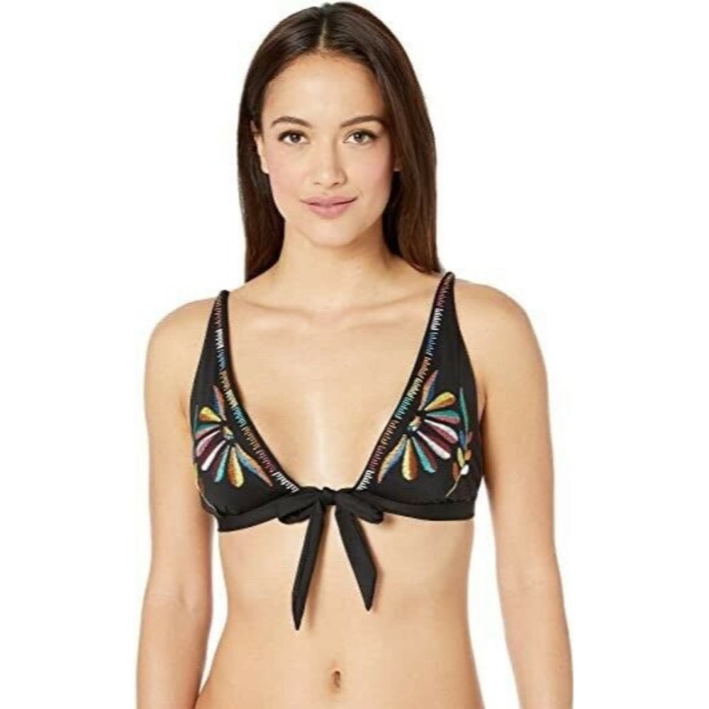 Soluna Swim Radiant Tie Front Halter Night Large